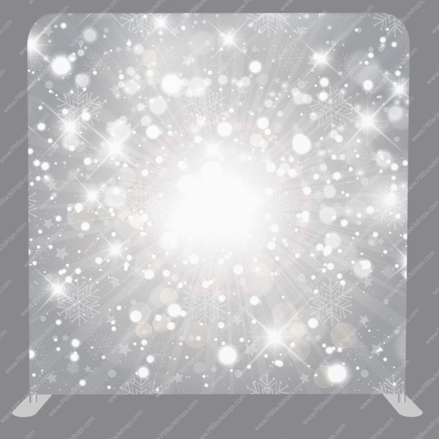 Silver Snowflake Backdrop